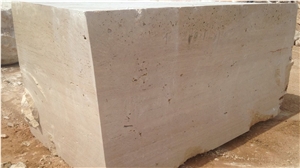 Ivory Travertine Block