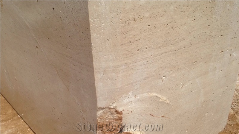 Ivory Travertine Block