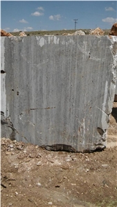 Silver Travertine Block