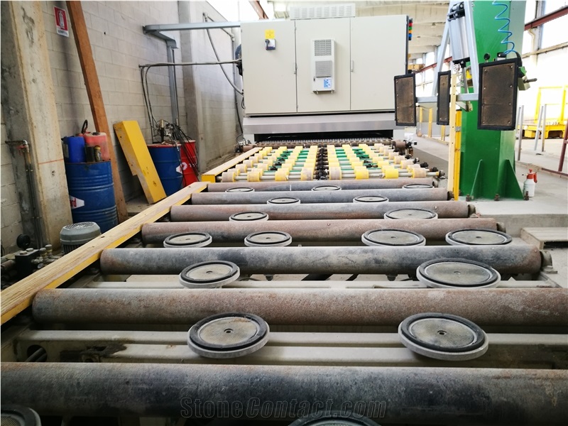 Used Barsanti Polishing Line Mod. Gs20 (20 Head) Polishing Line Second Hand Machine