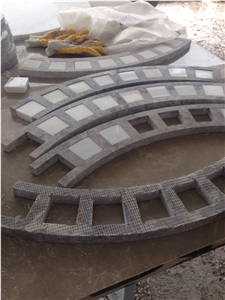 Waterjet Cut Inlay Marble Medallions