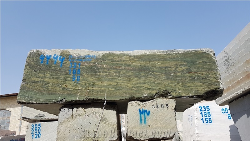 Green Abrangi Granite Blocks