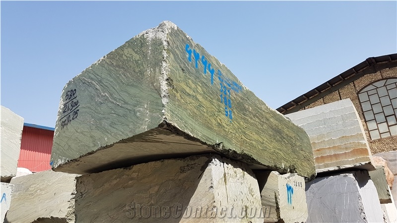 Green Abrangi Granite Blocks