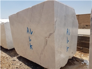 White Marble Blocks, Aligoodarz Crystal Marble White Marble Blocks, Aligoodarz Crystal Marble