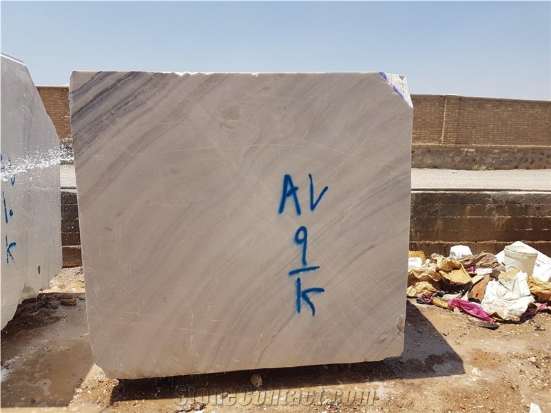 White Marble Blocks, Aligoodarz Crystal Marble