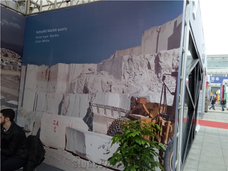 Qom White Marble Blocks