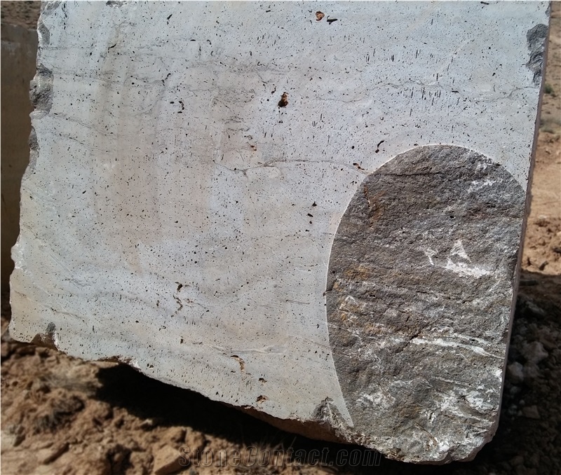 Gazanbar Silver Travertine Blocks