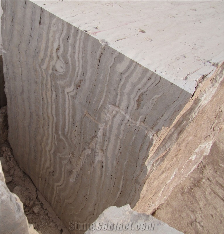 Gazanbar Silver Travertine Blocks