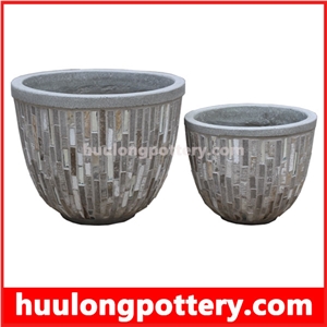 Huu Long Pottery - Stacked Stone Slate Pots