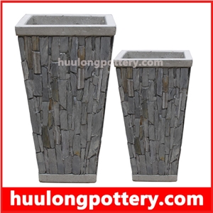 Natural Stone Slate Pots Slate Stone Pots