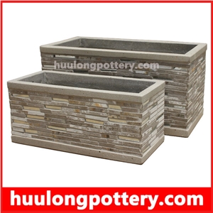 Natural Stone Slate Pots Slate Stone Pots