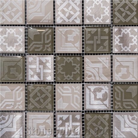M-Celtic Nero,M-Celtic Mocha Ceramic Mosaic Tiles