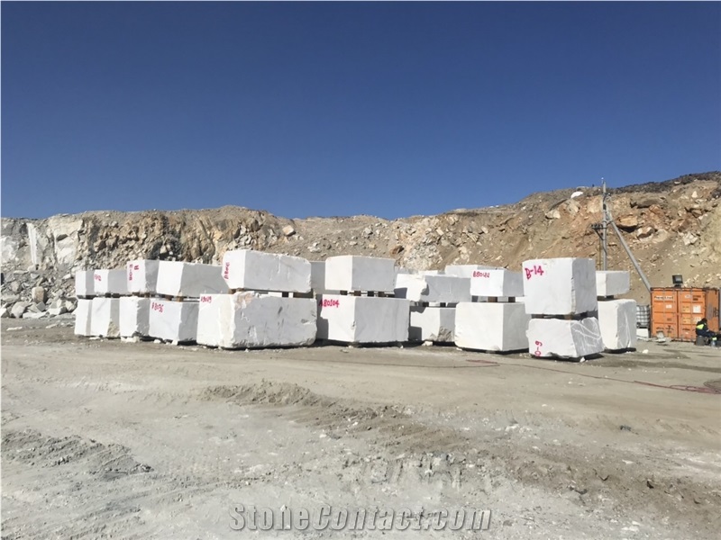 Mongolian White Marble Block