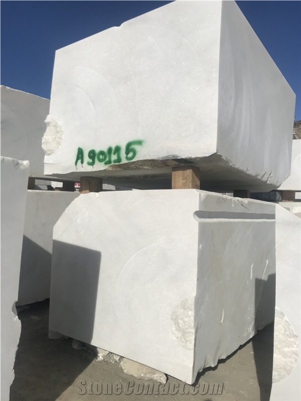 Mongolian White Marble Block