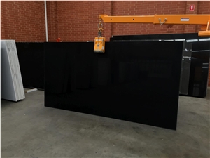 Black Pure Color Quartz Silestone Stone Slab