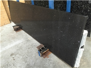 Black Pure Color Quartz Silestone Stone Slab
