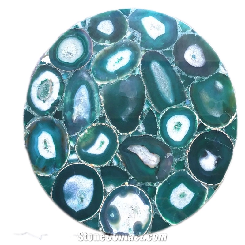 Polished Artificial Blue Gemstorn
