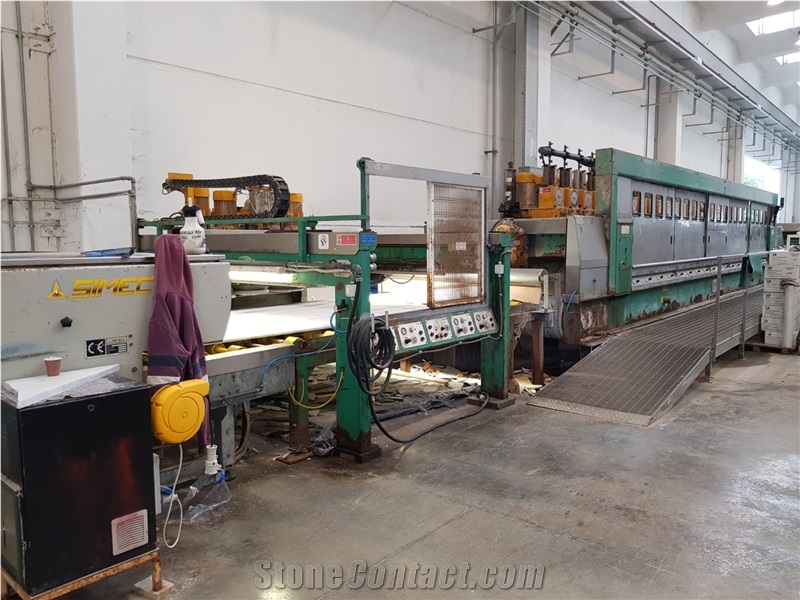 Used Breton Polishing Line Machine for Marble