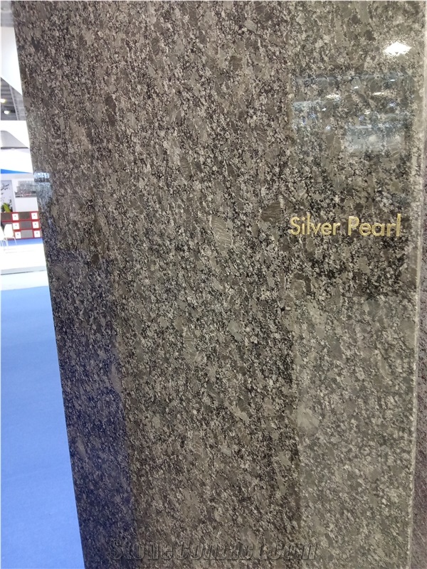 India Silver Pearl Granite Polished Slabs, Tiles