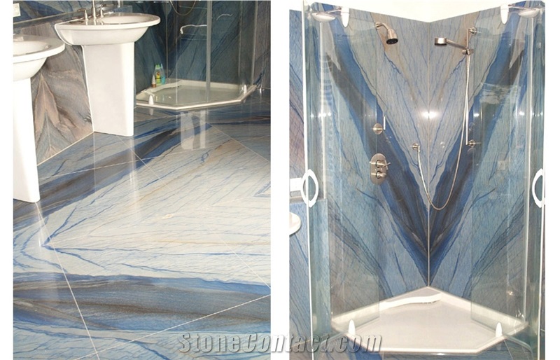 A Quality Azul Macaubas Quartzite Slab