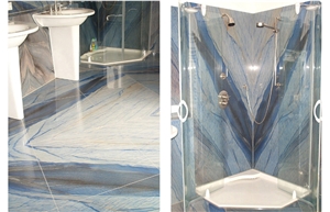 A Quality Azul Macaubas Quartzite Slab