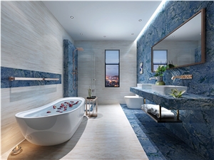 Azul Bahia Granite Bathroom Wall Tile,Floor Cover