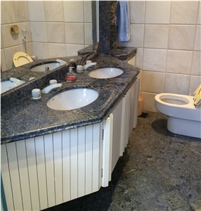 Azul Bahia Granite Kitchen Island Countertops