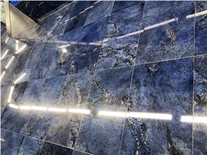 Azul Bahia Granite Slab Floor Tiles Pattern Bathroom