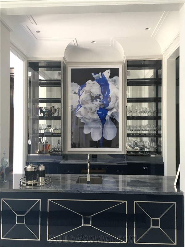 Azul Macaubas Quartzite Hotel Bathroom Wall Tile Cladding
