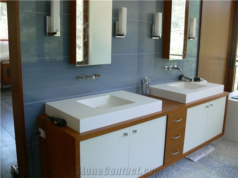Azul Macaubas Quartzite Kitchen Countertop,Splash