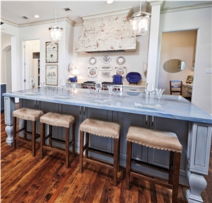 Azul Macaubas Quartzite Kitchen Islands Countertop