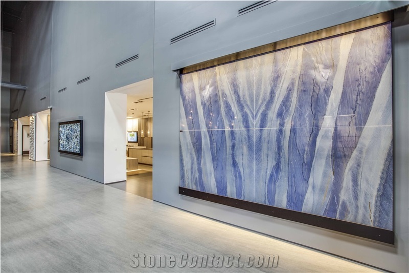 Azul Macaubas Quartzite Kitchen Islands Top