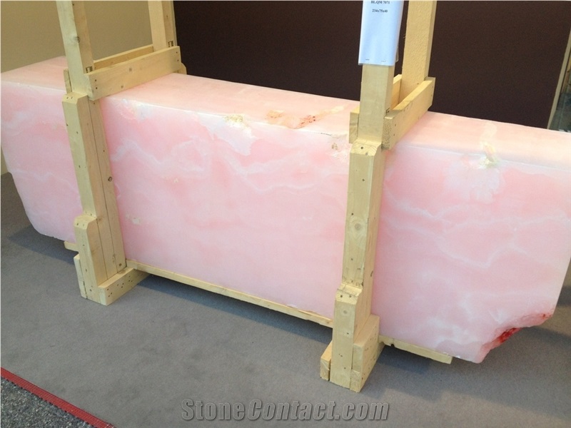 Pink Onyx Hotel Bathroom Cups Customized Design