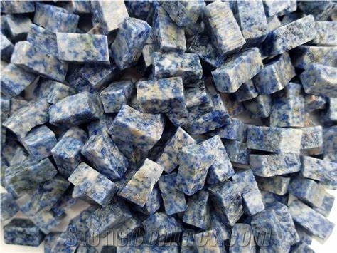 Split Azul Bahia Granite Mosaic Interior Wall Stone