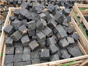 Black Basalt Cubes,Pavers,Natural Split