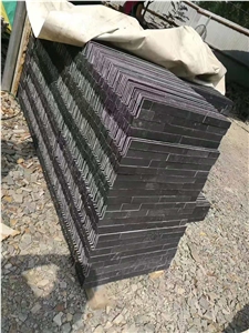 Cultured Stone,"Z" Ledge,Jiangxi Black Slate Wall Cladding