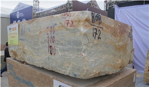 Blue Brown Onyx Blocks from Own Quarry