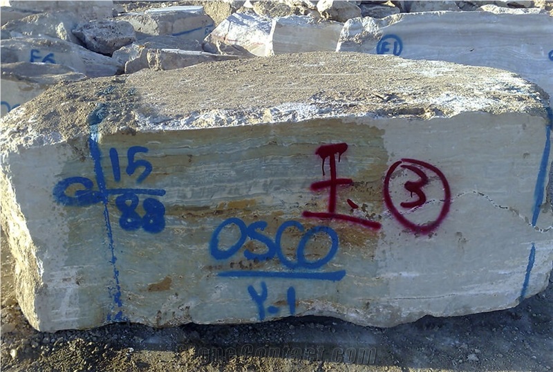 Blue Brown Onyx Blocks from Own Quarry