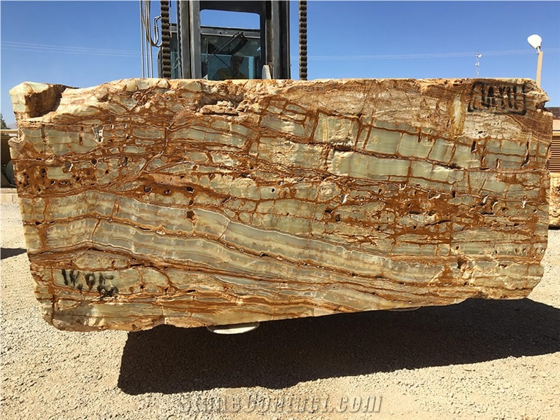 Crocodile Green Onyx Blocks