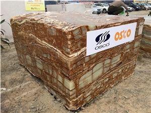 Crocodile Green Onyx Blocks
