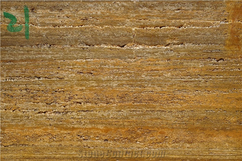 Golden Silver Travertine Blocks