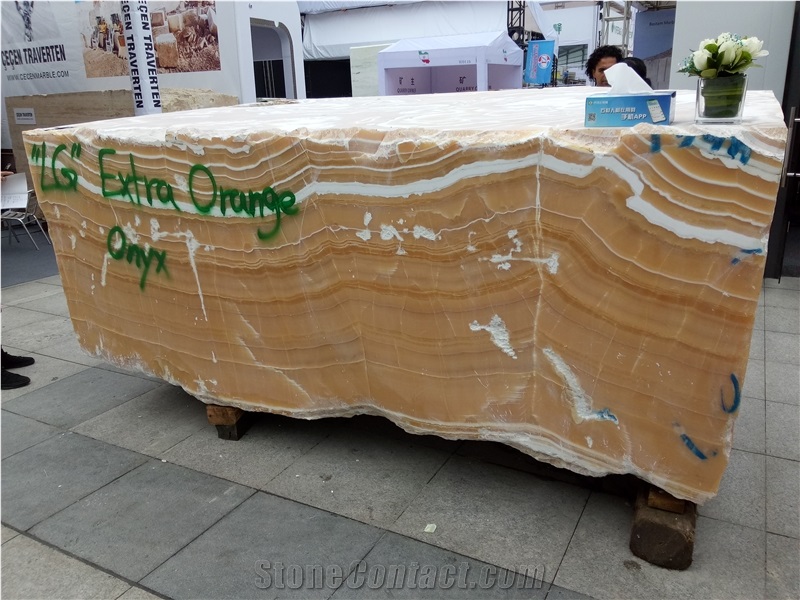 Lg Extra Orange Onyx Blocks