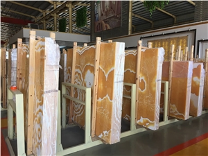 Lg Extra Orange Onyx Polished Slabs