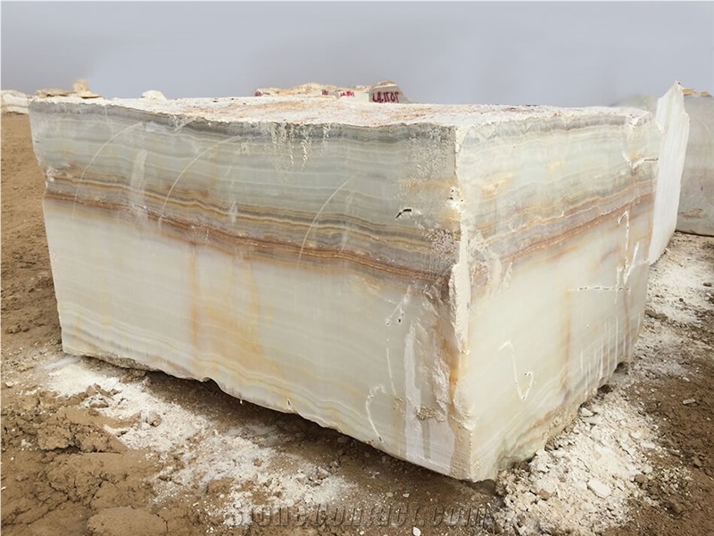 Tf White Onyx- Snow White Onyx Blocks from Own Quarry