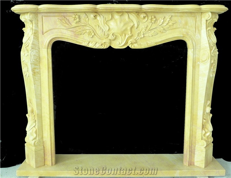 Marble Fireplace, Taihang Beige