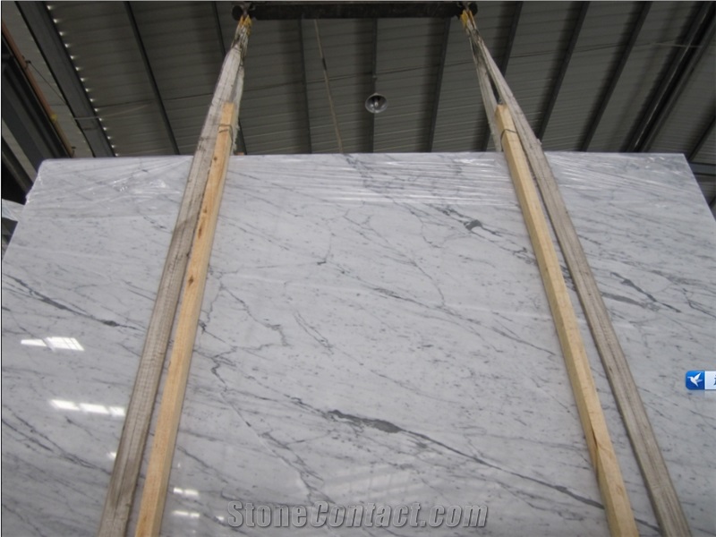 Beautiful Natural Carara White Marble Slab