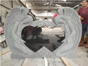 Double Angel Tombstone Western Style Monuments Double Angel Tombstone Western Style Monuments