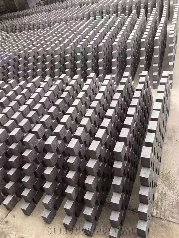 Light Grey Paving Stone G623 Granite Cube Stone