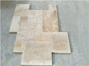 Chinese Beige Travertine French Pattern Pavers