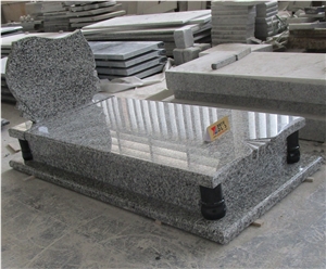 Swan Blue Granite Tombstone Headstones Factory